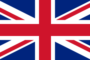 Flag of the united Kingdom par the United Kingdom Government via commons.wikimedia, cc. 